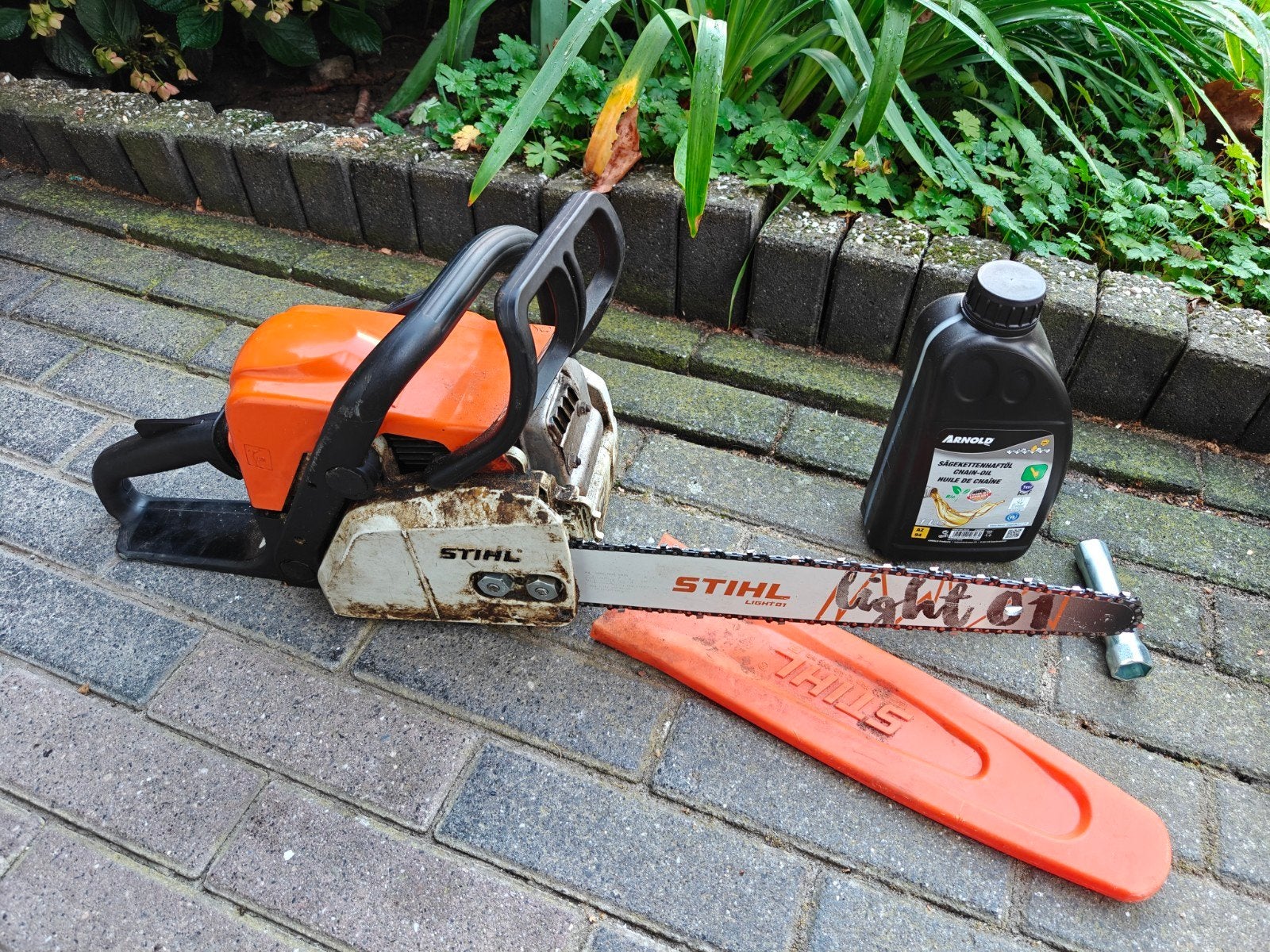 Stihl MS 170 Kettingzaag, Stihl, Gebruikt, Verzenden, Kettingzaag