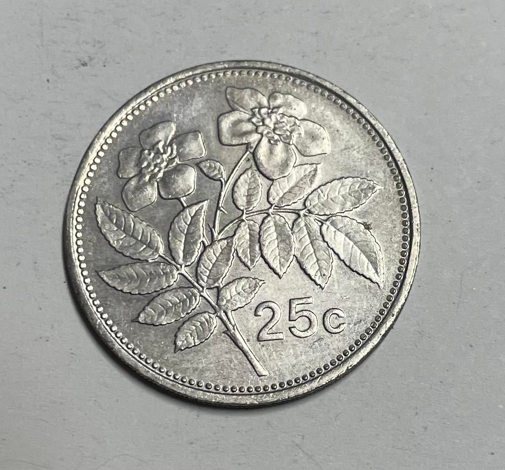 25 cent Malta 1995, Ophalen of Verzenden, Overige landen
