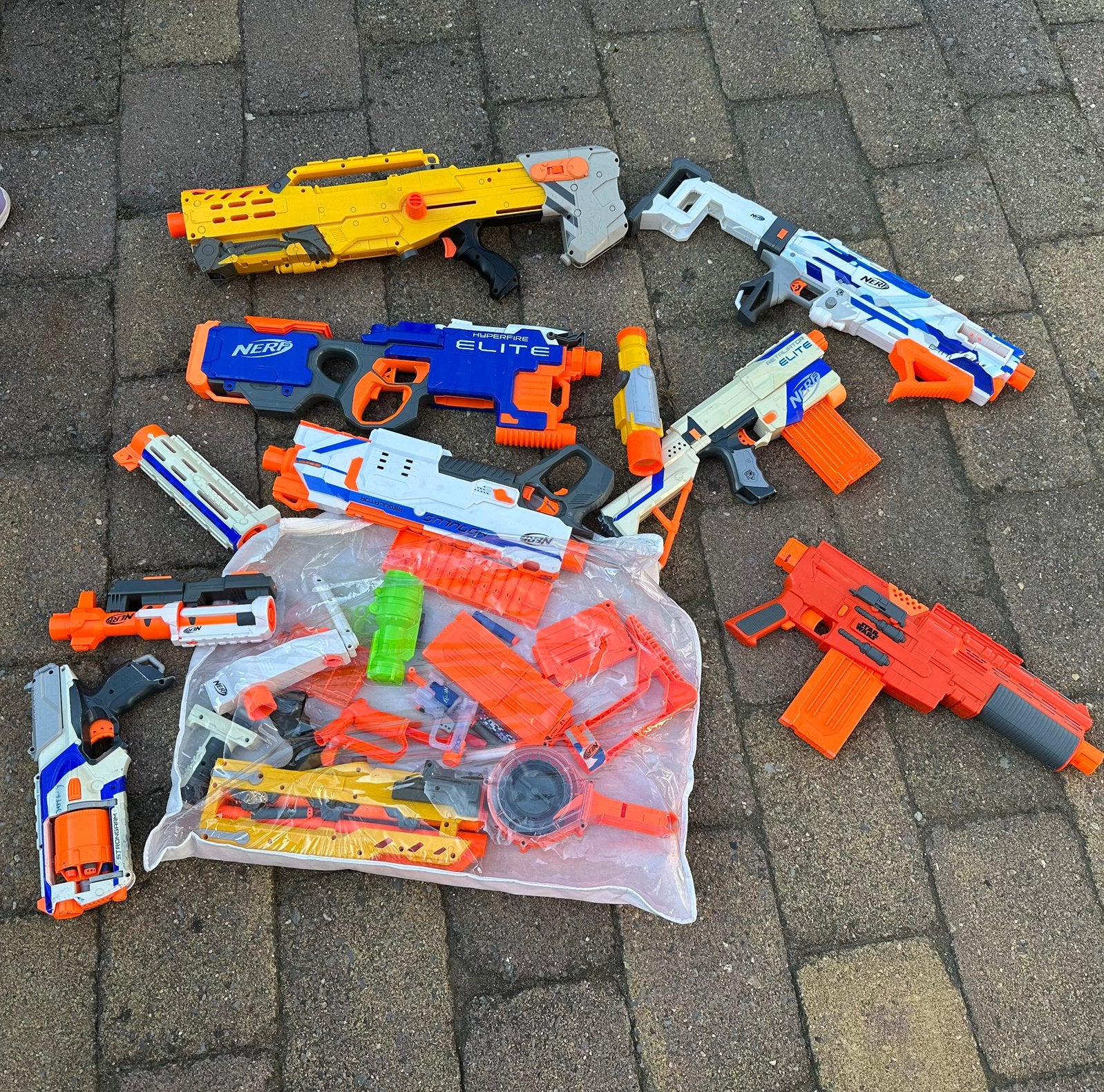 Nerf geweren diverse, Ophalen, Gebruikt