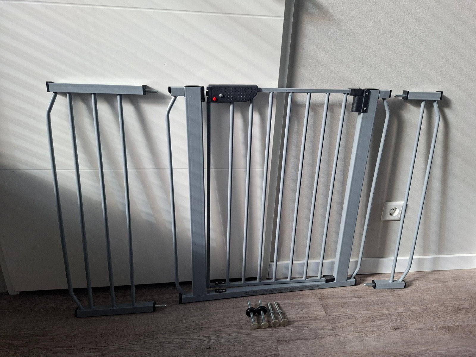 Metalen Klemhekje met Verlengstukken - Grijs, Ophalen, Zo goed als nieuw, Metaal of IJzer, 115 cm of meer