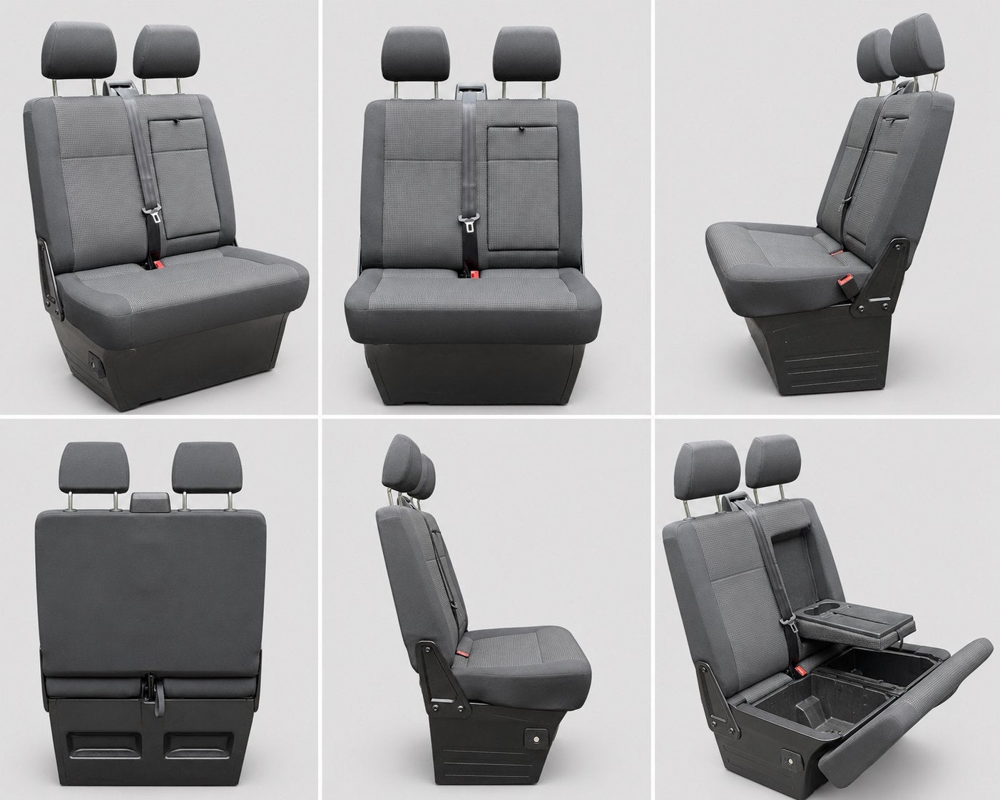 Originele VW Transporter T6.1 2-zits R. bank 2020-2024 M, Auto-onderdelen, Interieur en Bekleding, Ophalen, Gebruikt, Volkswagen
