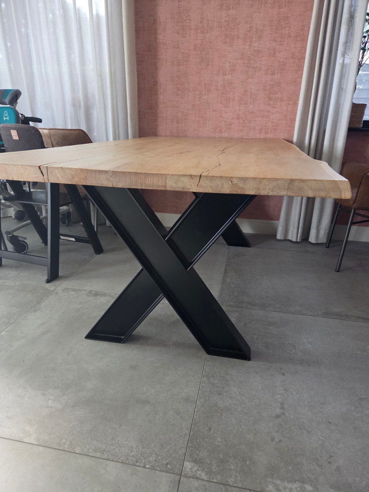 Stalen tafelpoten te koop, 50 tot 100 cm, Rond, Tot twee personen, 50 tot 100 cm