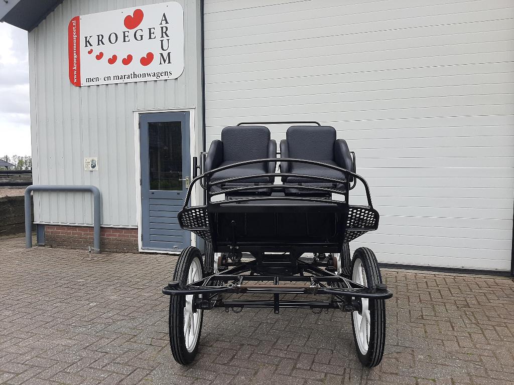 Clever enkelspan paard men- en dressuurwagen, Dieren en Toebehoren, Rijtuigen en Koetsen, Zo goed als nieuw, Marathonwagen, Paard