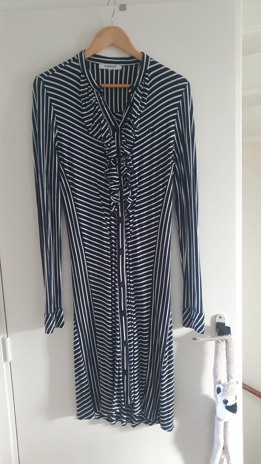McGregor jurk maat M - gestreept, Kleding | Dames, McGregor, Blauw, Gedragen, Onder de knie