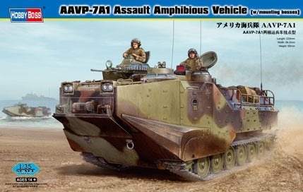 Hobby Boss 1:35 AAVP-7A1 Assault Amphibious vehicle, Overige merken, Tank, 1:32 tot 1:50, Nieuw