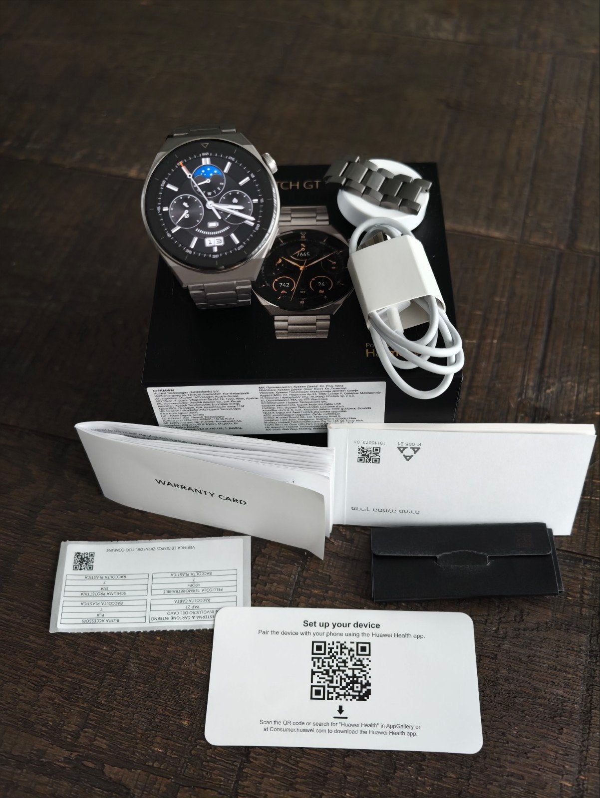 Huawei Watch GT 3 PRO TITANIUM Stijlvol en Functioneel Smart, Ophalen of Verzenden, Zo goed als nieuw, Huawei, Calorieverbanding