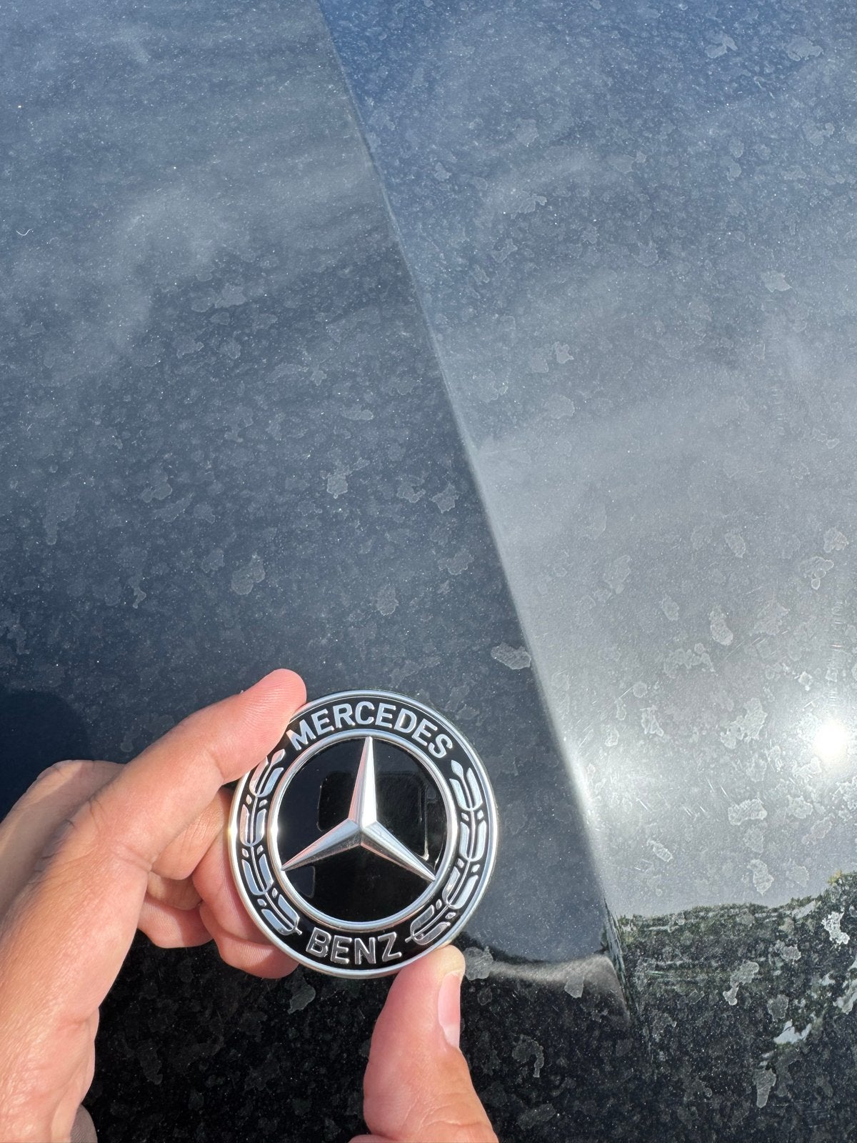 Mercedes-Benz Ster Logo Motorkap Embleem A0008171308, Ophalen of Verzenden, Gebruikt, Mercedes-Benz