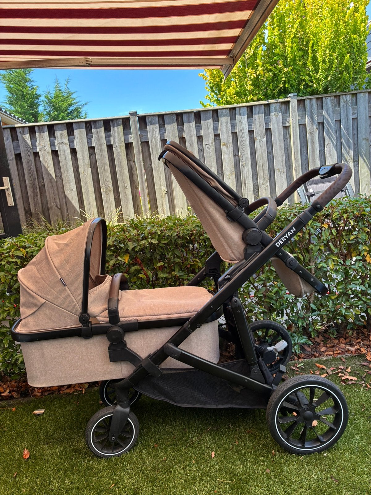 Deryan Duowagen, Kinderen en Baby's, Kinderwagens en Combinaties, Duowagen, Zo goed als nieuw, Combiwagen, Ophalen