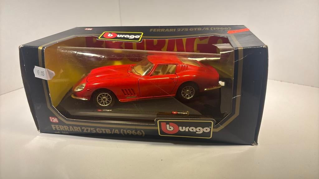 Ferrari 275 gtb /4 Bburago 1.24, Hobby en Vrije tijd, Modelauto's | 1:24, Ophalen of Verzenden, Bburago, A, A
