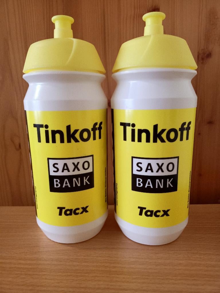 2 bidons Tinkoff (Peter Sagan), Sport en Fitness, Wielrennen, Ophalen of Verzenden, Nieuw, Overige typen