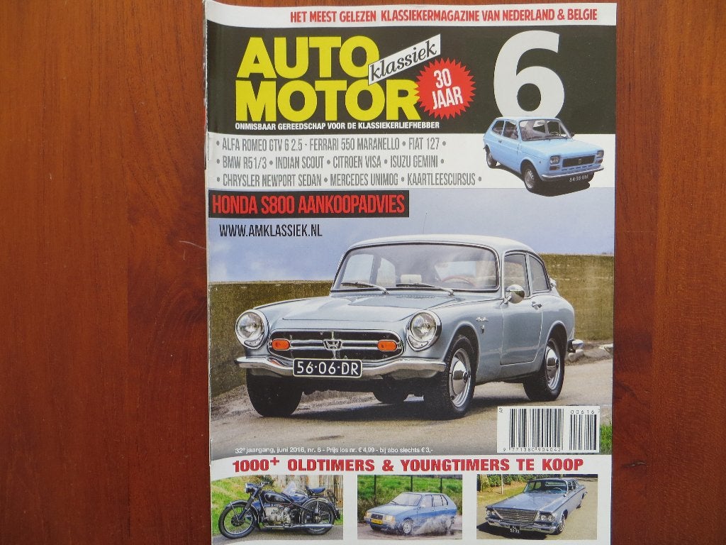 Auto Motor Klassiek 6 2016 Alfa Romeo GTV6 2.5, Ferrari 550, Ophalen of Verzenden, Nieuw, Honda