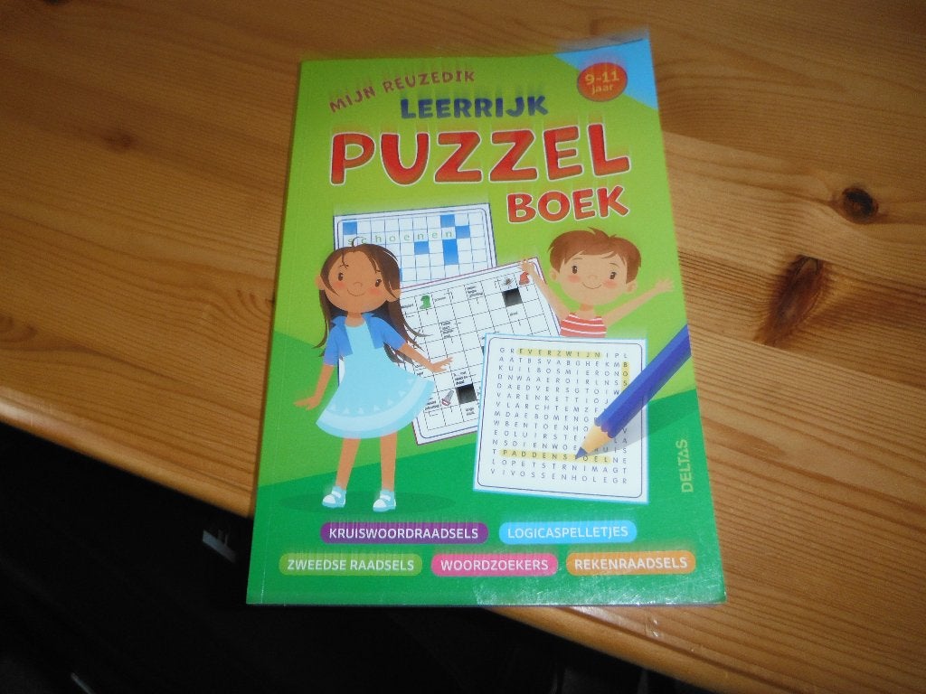 Mijn Reuzedik Leerrijk Puzzelboek 9-11 jaar, Ophalen, Minder dan 500 stukjes, Nieuw, Puzzelboek