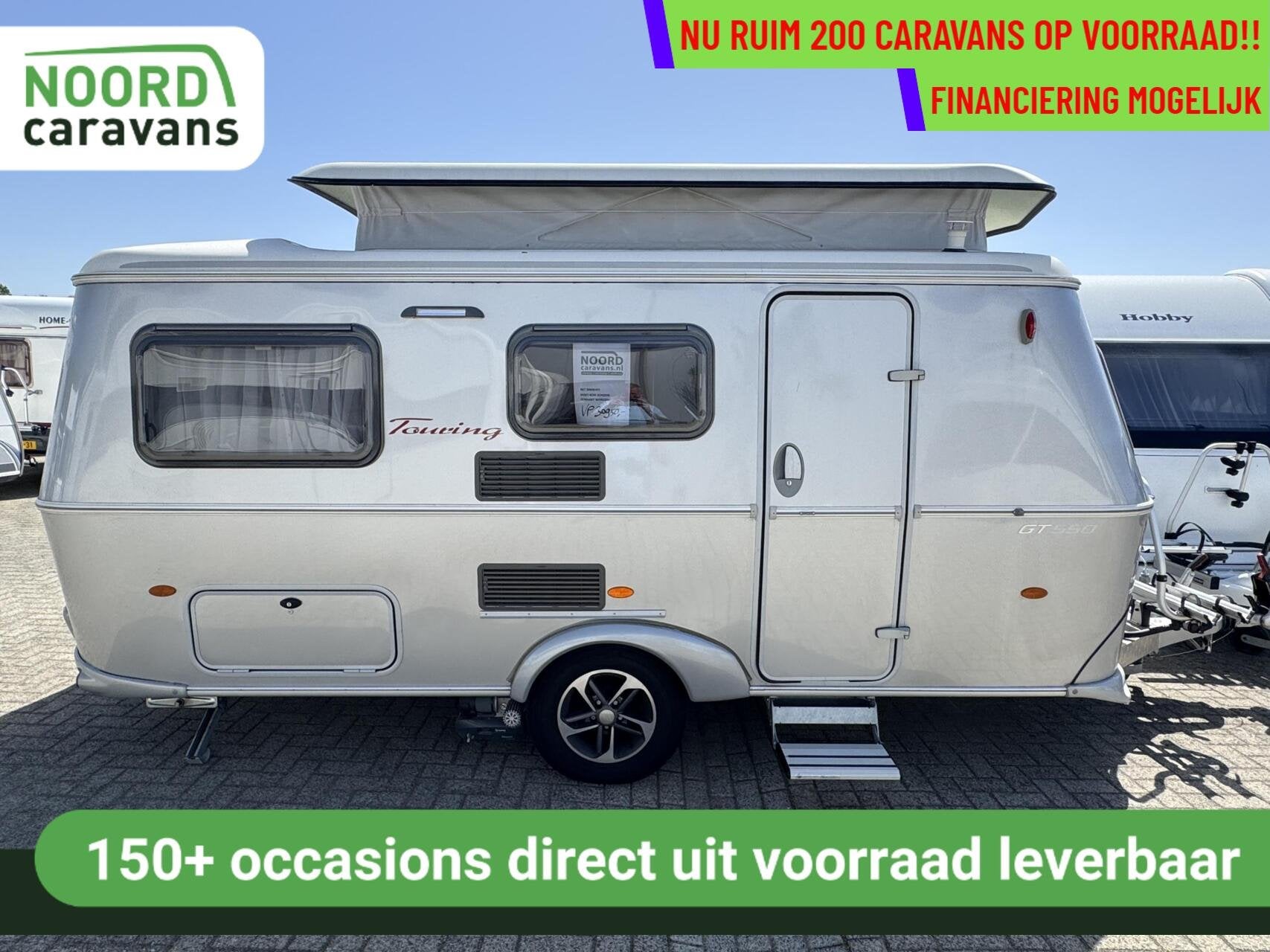Eriba TROLL 550, DWARSBED, TREINZIT, MOVER, FIETSENDRAGER, Mover, Bedrijf, Treinzit, Tot en met 3