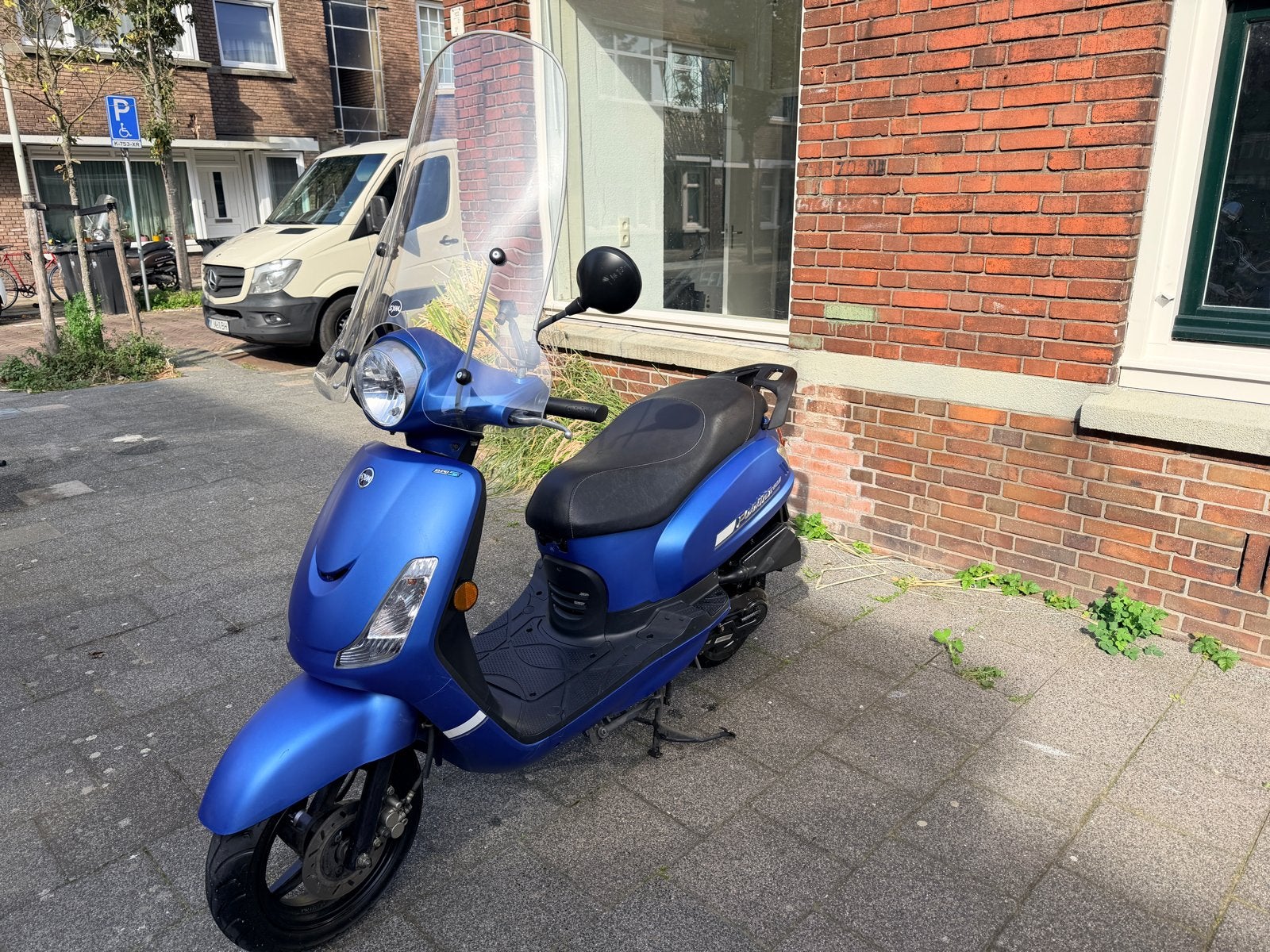 SYM Fiddle II (2022) Snorfiets - Mat Blauw, Ophalen, SYM, Zo goed als nieuw, Benzine