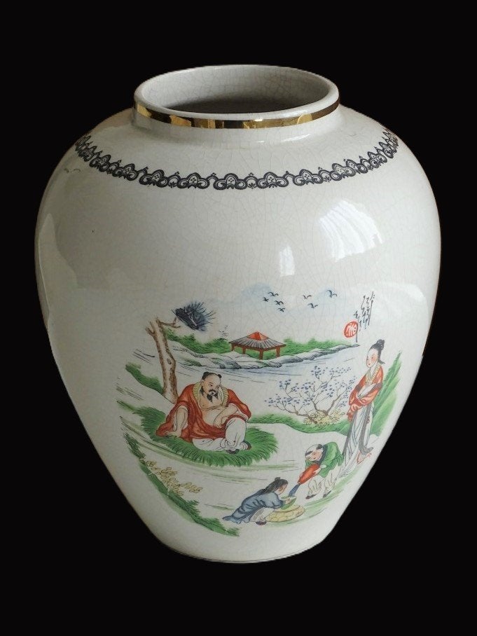 Vaas Qianlong Nian Zhi China Chinees, Antiek en Kunst, Ophalen of Verzenden