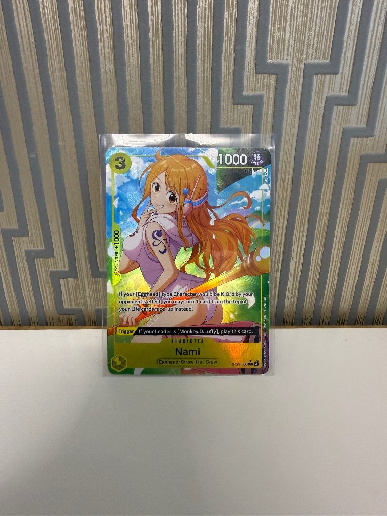 Nami ST29-008 Alt art, Hobby en Vrije tijd, Verzamelkaartspellen | Pokémon, Ophalen of Verzenden, Zo goed als nieuw, Losse kaart