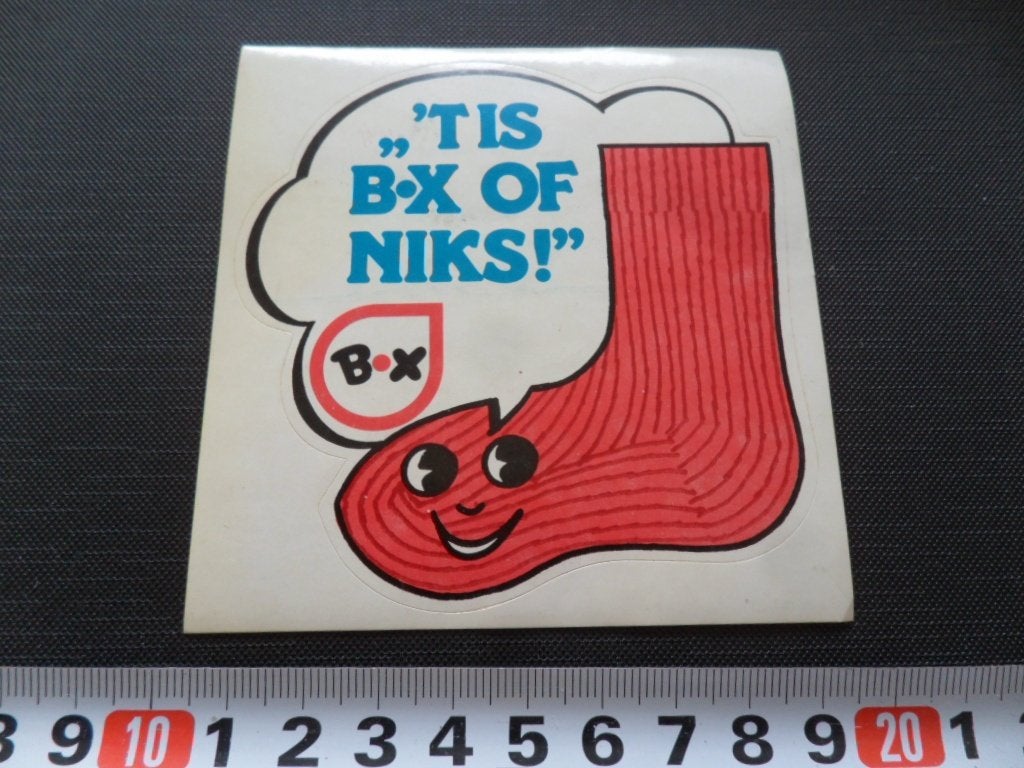 sticker strip sok kous 't is BX of niks!, Ophalen, Zo goed als nieuw