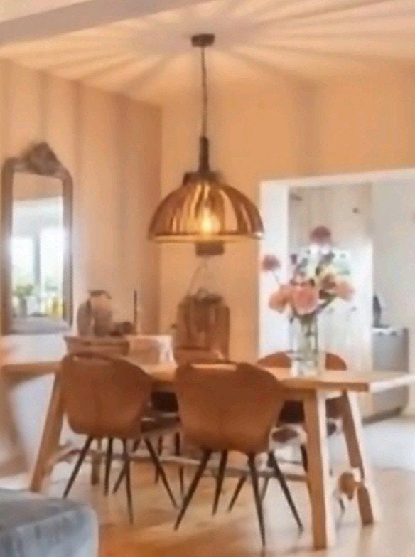 Houten lamp van intratuin, Ophalen, Zo goed als nieuw, Hout