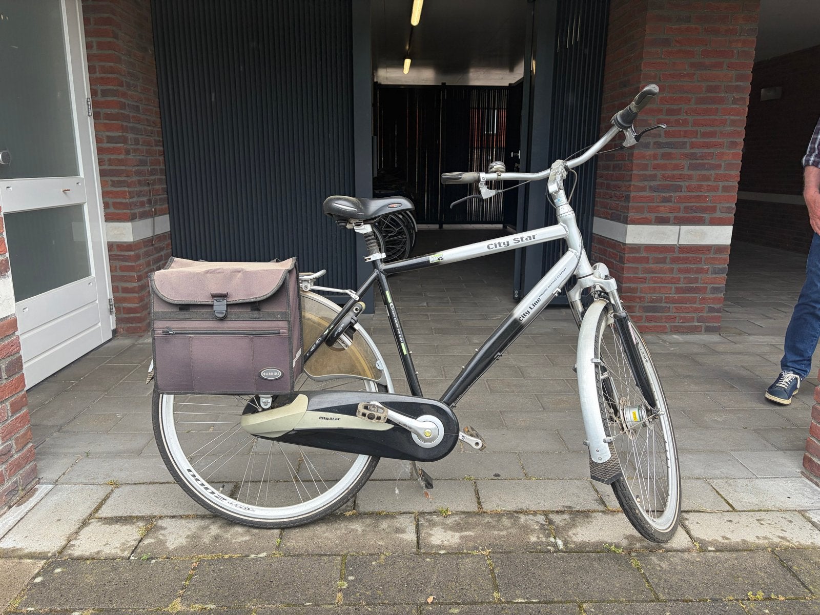 Herenfiets City Star - Comfortabel en Betrouwbaar, Gebruikt, Velgrem, Versnellingen, 57 tot 61 cm