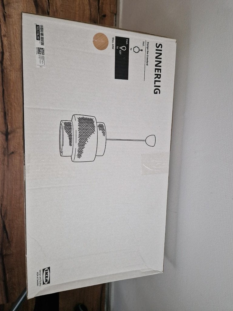 Hanglamp Ikea Sinnerlig - nieuw in de doos, Huis en Inrichting, Ophalen, Nieuw, Natuurlijk materiaal, Bamboe, handgemaakt