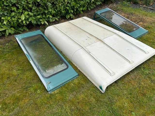 Dak en zijpanelen Defender 90, 1986, Ophalen, Deur, Achter, Gebruikt