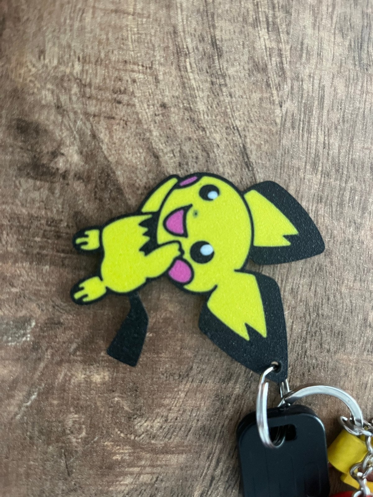 3D Geprinte Pichu Sleutelhanger met Ring, Verzamelen, Ophalen of Verzenden, Nieuw