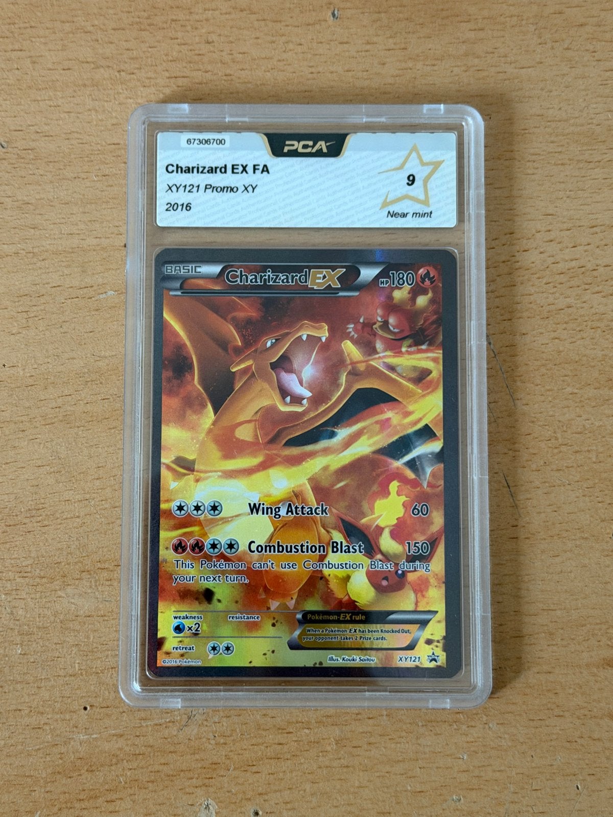 Charizard EX XY121 Promo 2016 PCA 9, Ophalen of Verzenden, Nieuw, Losse kaart