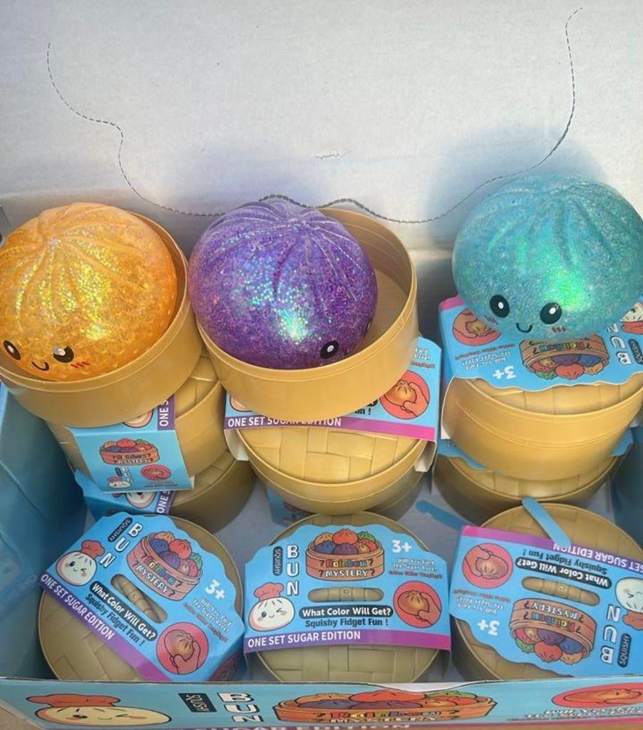 Squishy dumplings Speelgoed - Hele Doos (144 stuks), Ophalen of Verzenden, Nieuw, Jongen of Meisje