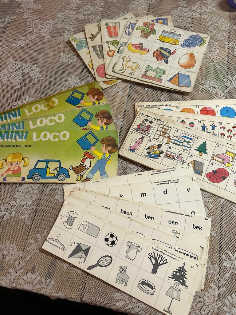 Vintage set Loco kaarten en boekjes, Ophalen of Verzenden, Gebruikt