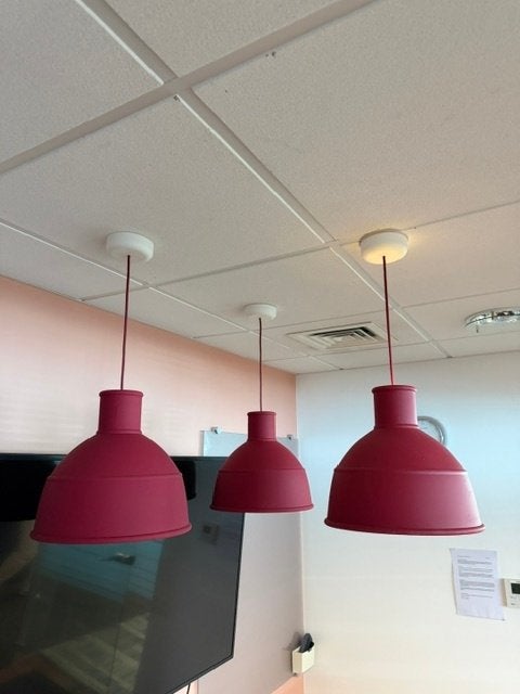 SET - Design MUUTO Unfold Pendant Hanglampen / lampen, 1 set, Ophalen of Verzenden, Gebruikt