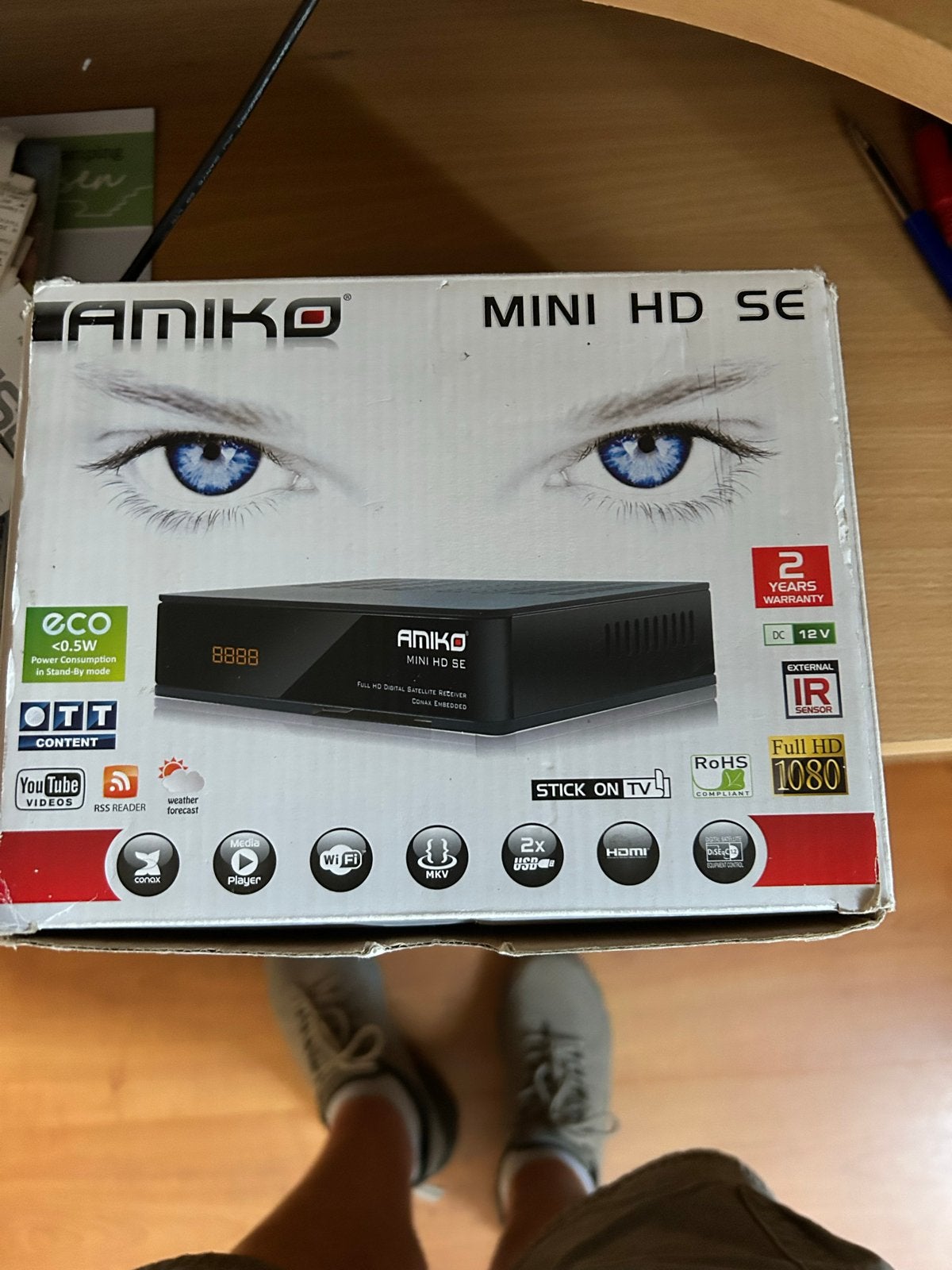 Amiko Mini HD SE Satellietontvanger - Full HD 1080p, Ophalen, Zo goed als nieuw