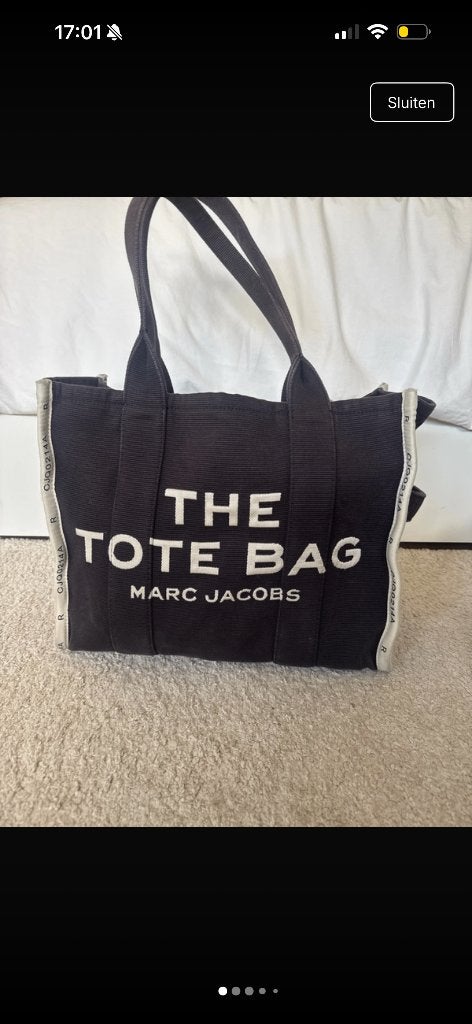 Marc Jacobs tote bag, Ophalen of Verzenden, Gebruikt, Zwart, Handtas