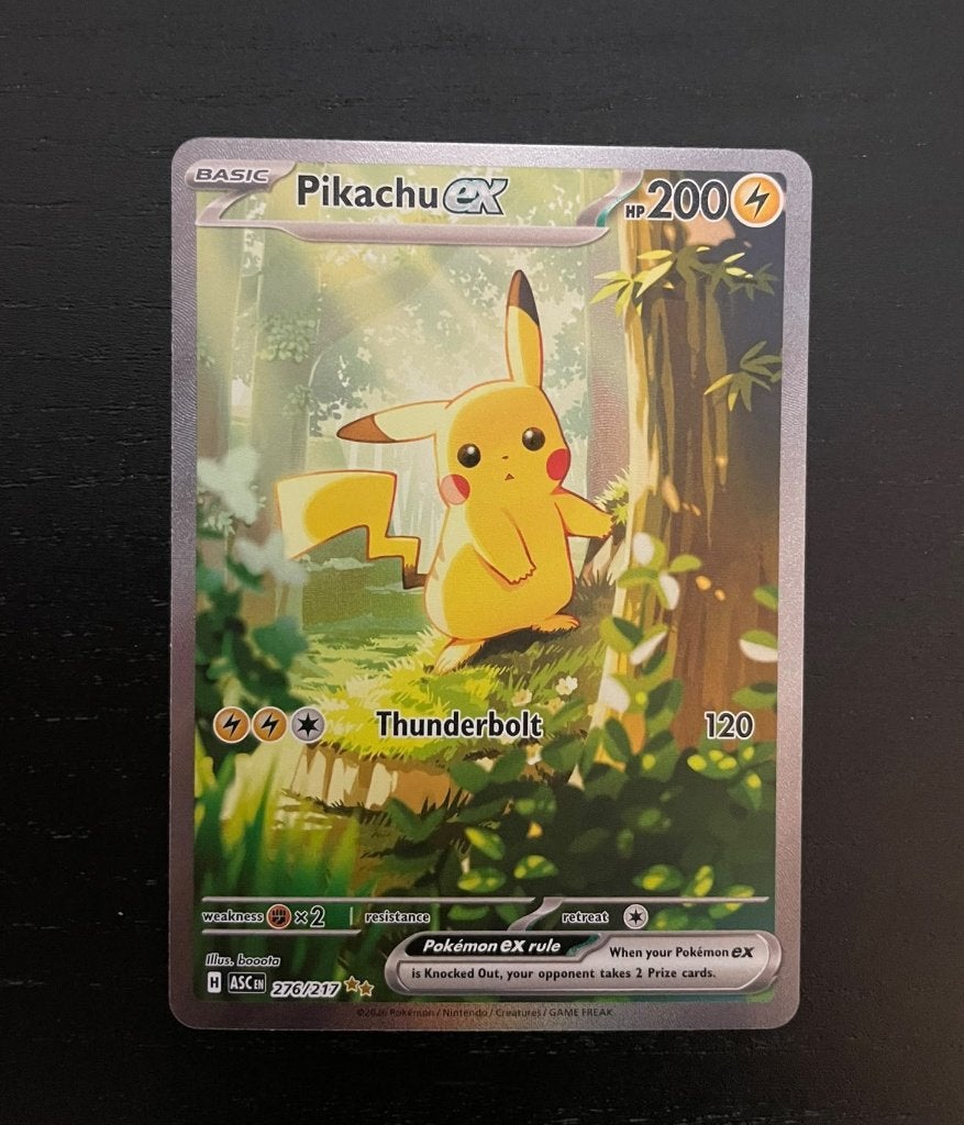 Pikachu ex 276-217 Pokemon Ascended Heroes "Treekachu", Ophalen, Nieuw, Losse kaart