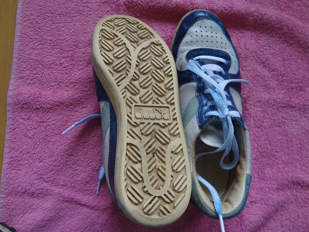 Diadora Heritage 1984 blauw-witte mt 6 (is dat 39?), Blauw, Ophalen of Verzenden, Diadora, Sneakers of Gympen