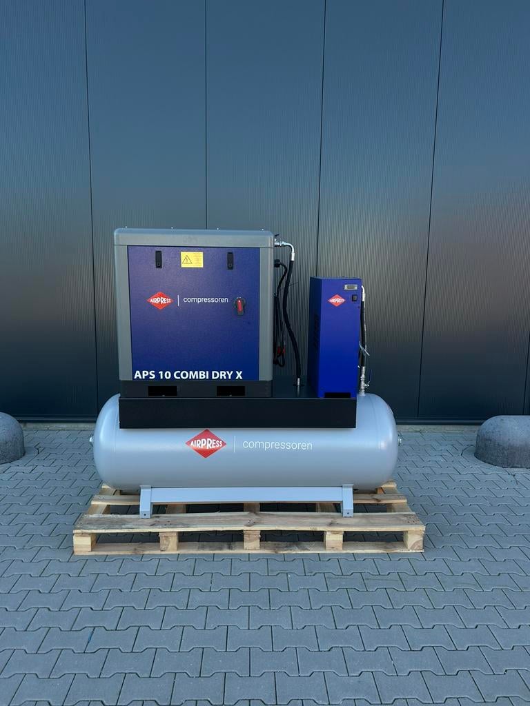Airpress Schroefcompressor APS 10 Combi Dry X  comp. set, Ophalen, 800 liter/min of meer, 100 liter of meer, Nieuw