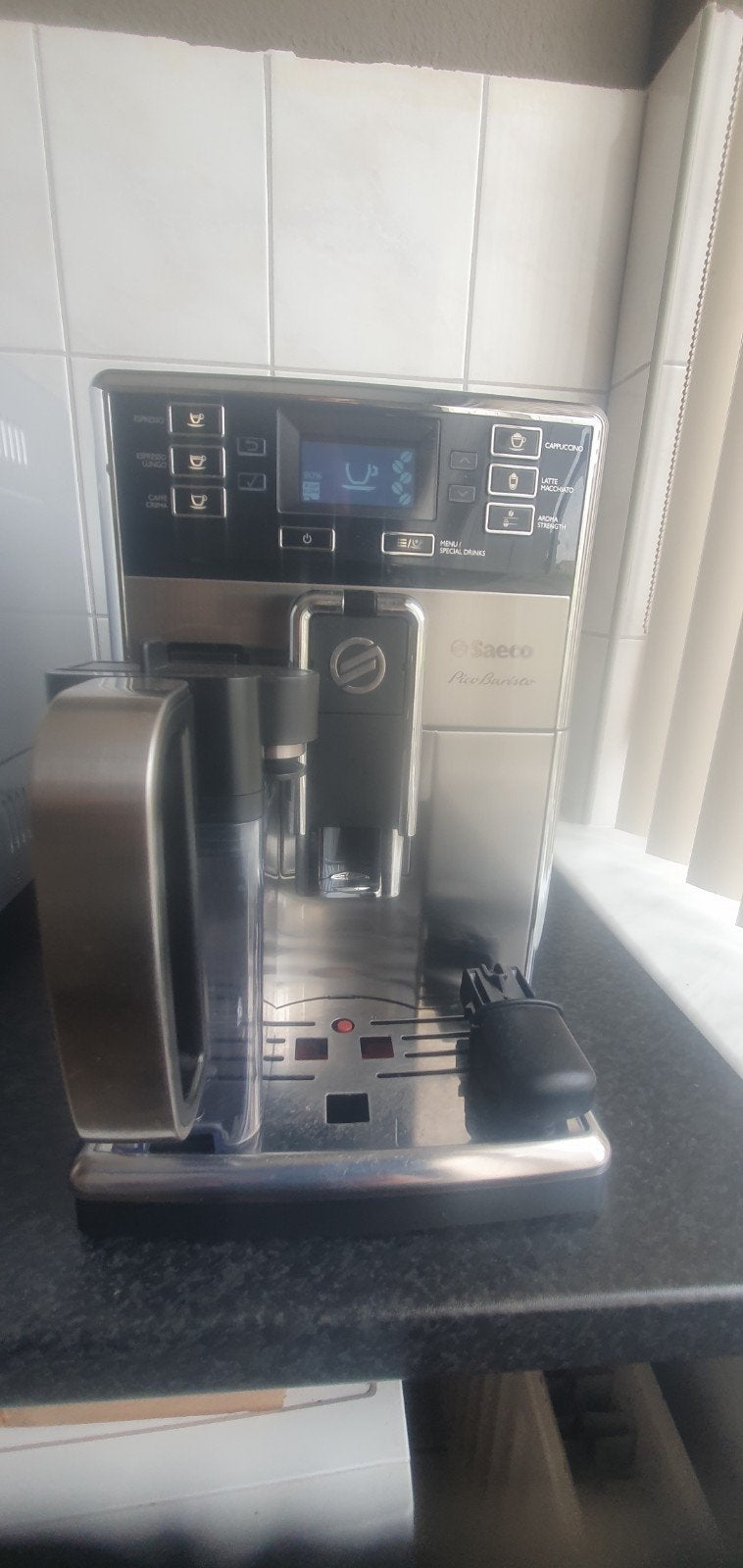 Saeco Pico Baristo volautomatische espressomachine, Witgoed en Apparatuur, Koffiezetapparaten, Ophalen, Gebruikt, Espresso apparaat
