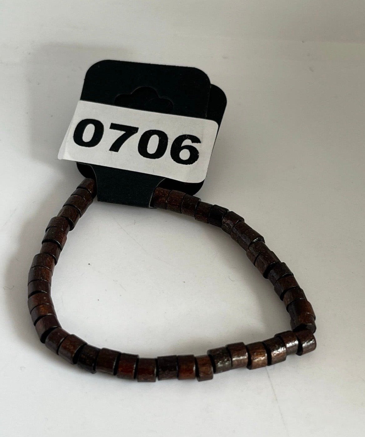 Nieuwe houten kralen armband, Verzenden, Nieuw, Bruin, Hout