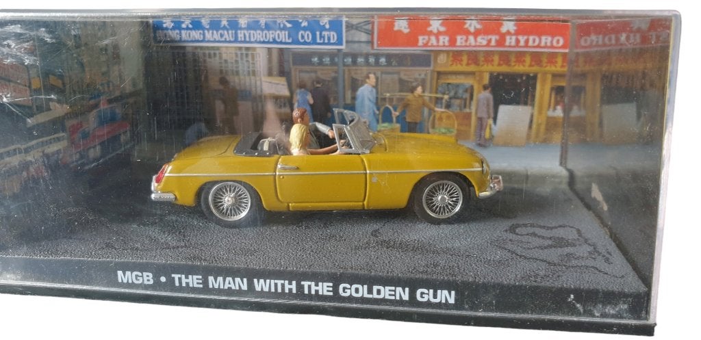 007 James Bond miniatuur MGB Man with the golden gun, Gebruikt, Actiefiguur of Pop, -, -