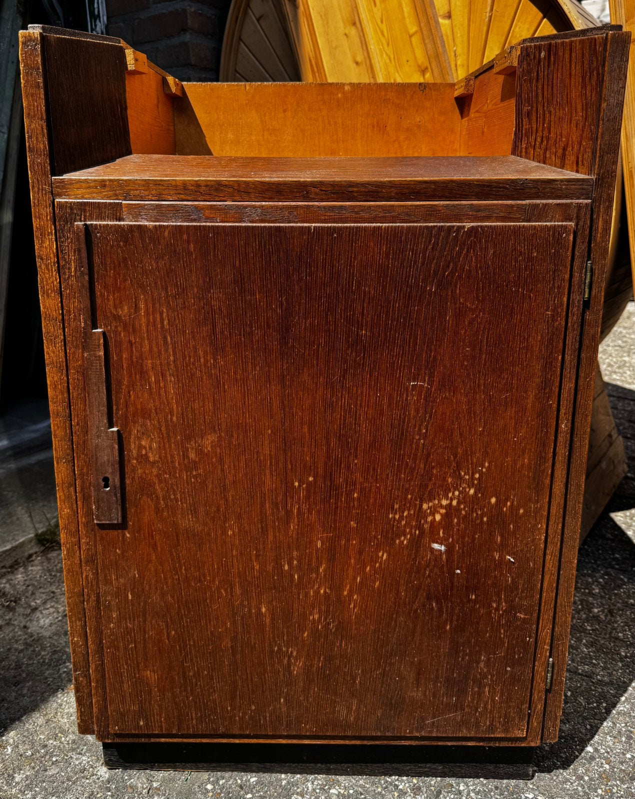 Vintage jaren ‘30 bureau/bijzetkastje Art Deco opknapper, Ophalen
