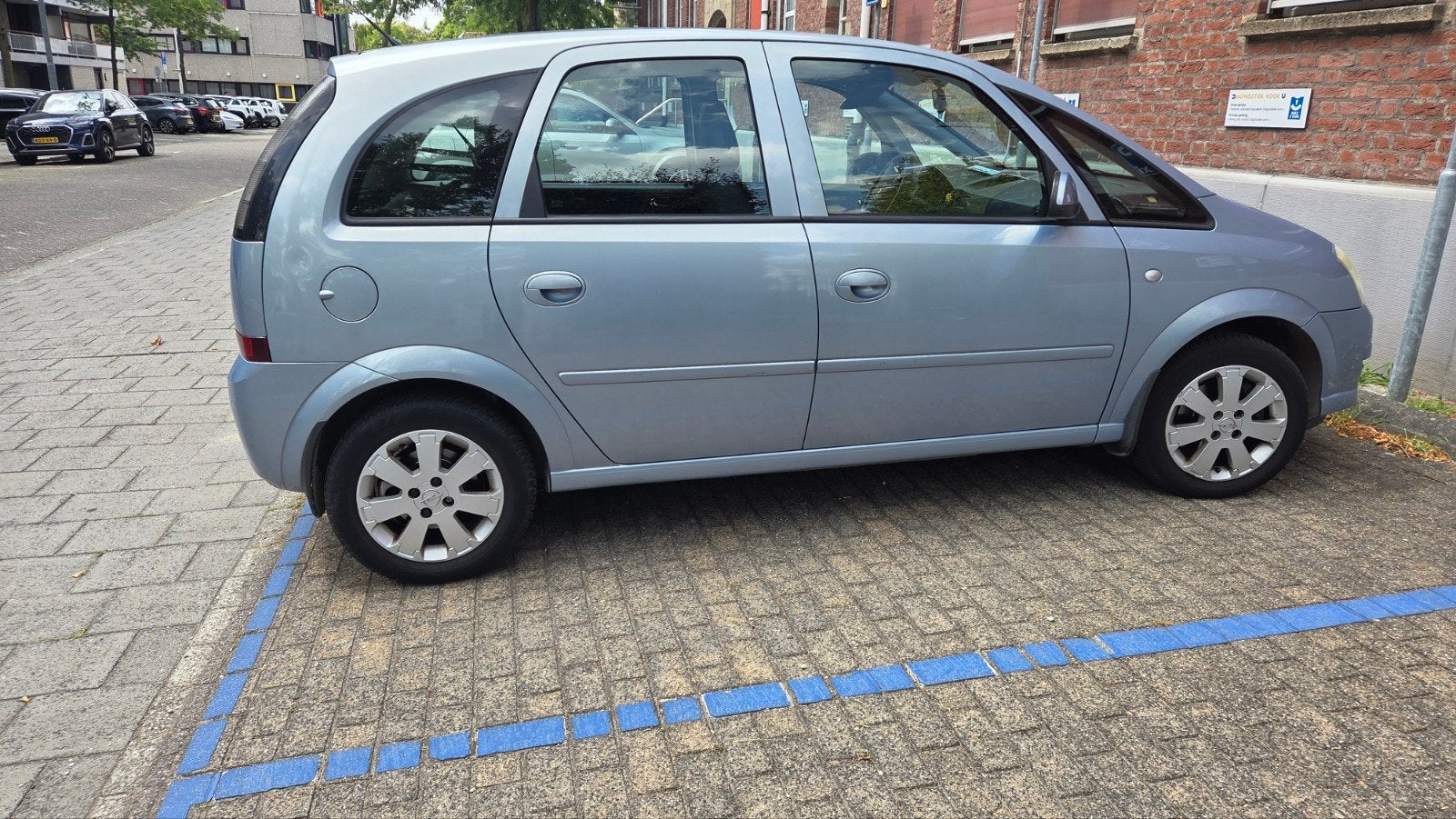 Zeer goed onderhouden opel meriva, Auto's, Stof, Blauw, Handgeschakeld, Particulier