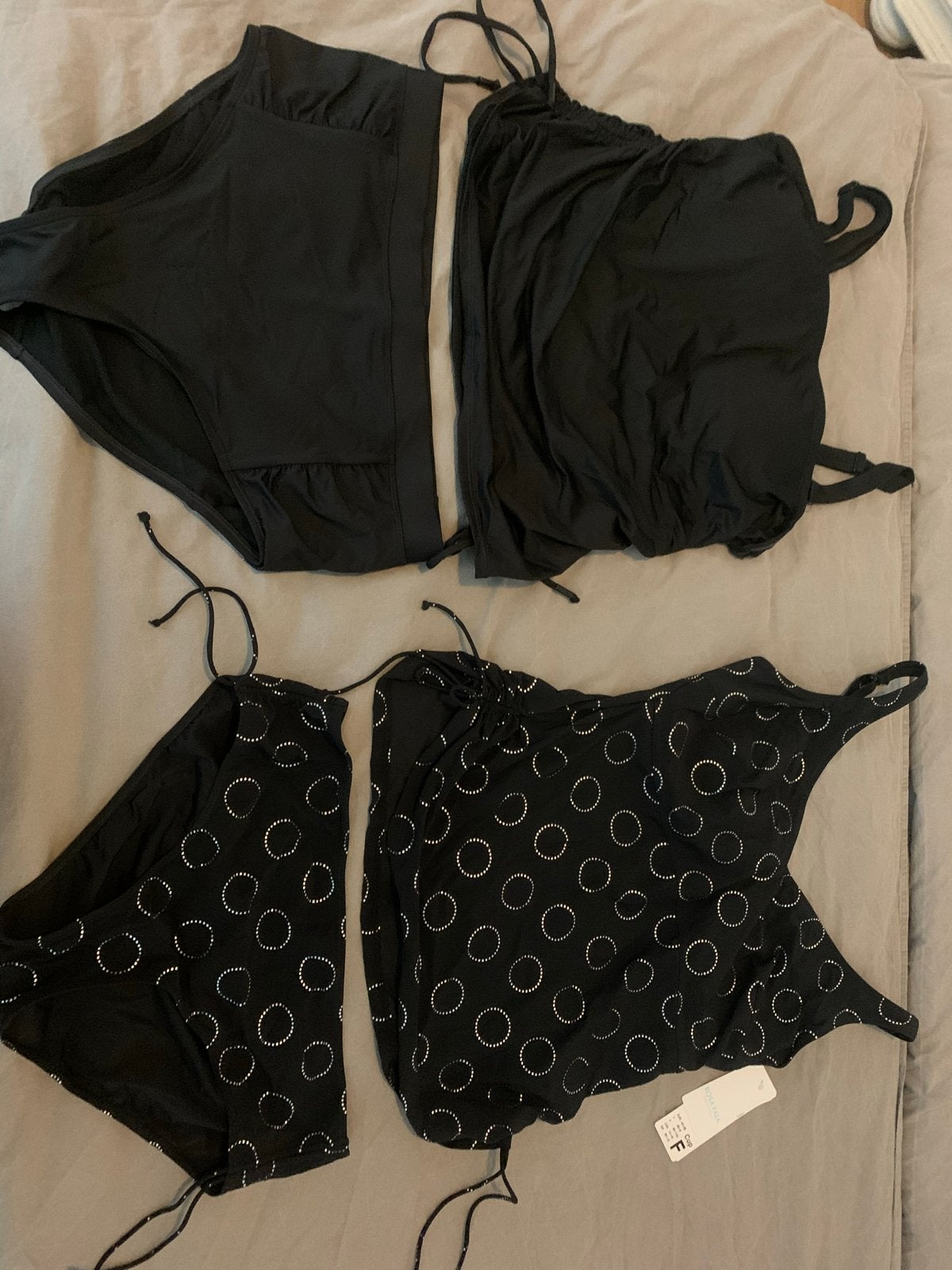 2x Tankini Set - Zwart - Nieuw met labels, Kleding | Dames, Ophalen of Verzenden, Nieuw, Zwart, Overige typen