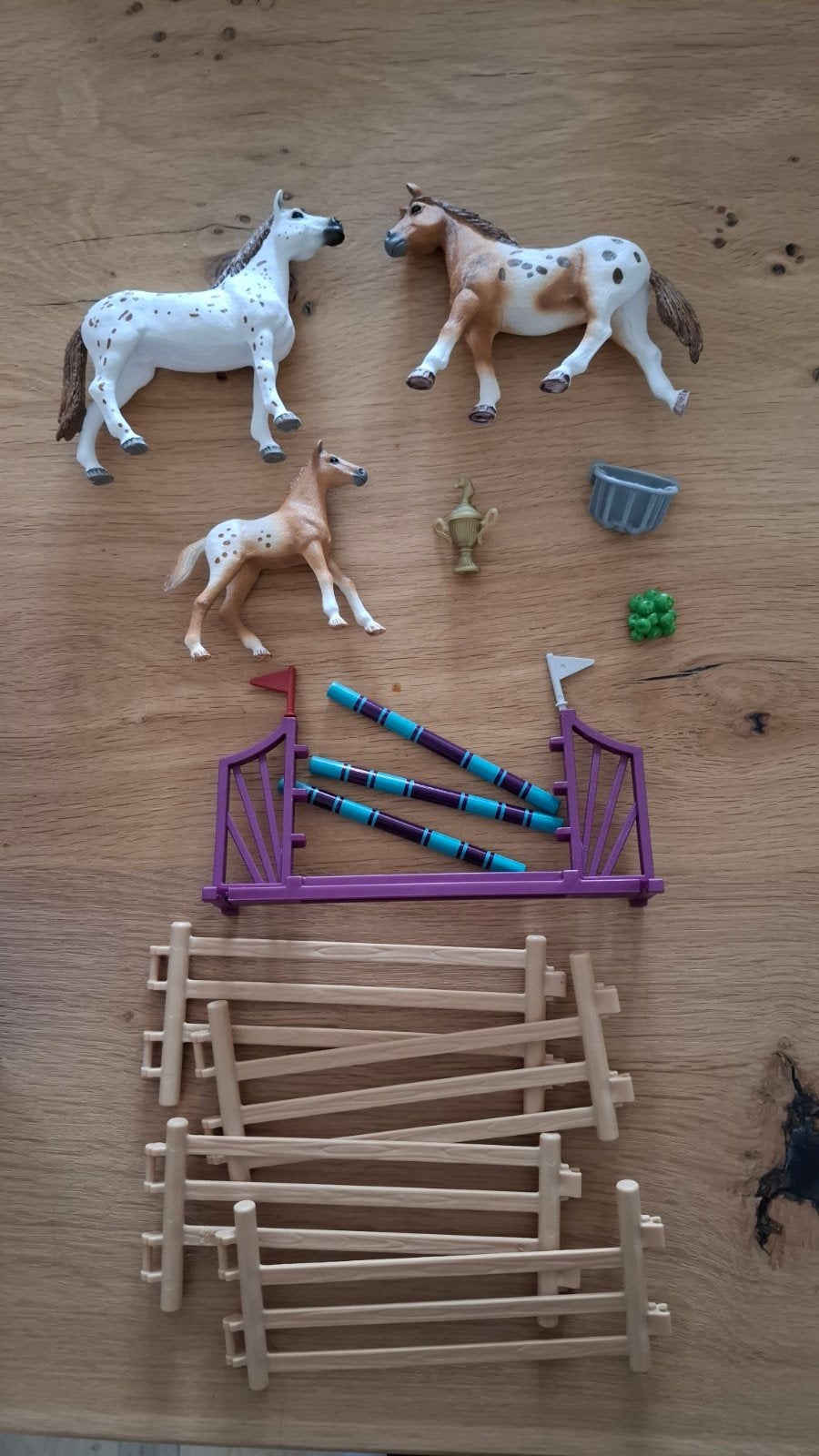 Schleich Horse Club 42433 Paardenspeelset met hindernissen, Ophalen of Verzenden, Zo goed als nieuw