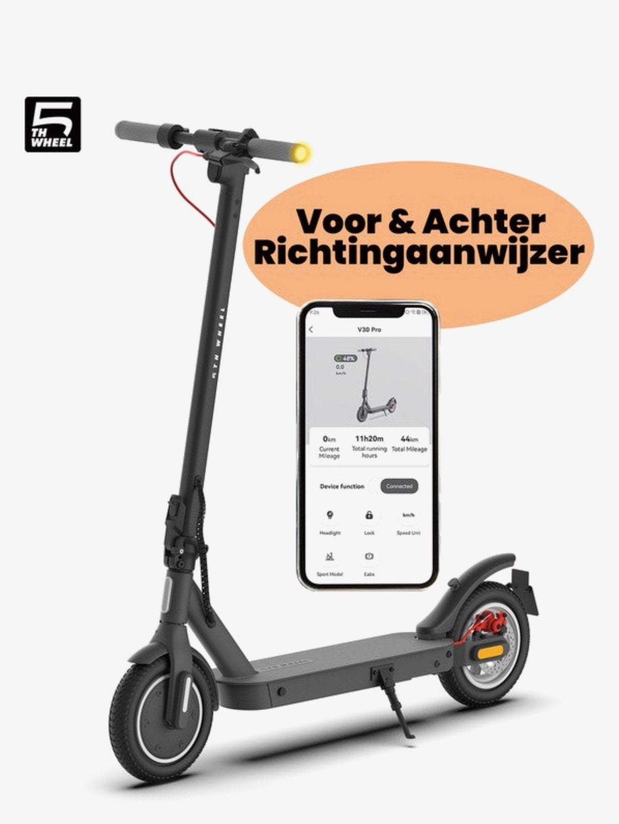 5th Wheel Elektrische Step - Zo goed als nieuw, Ophalen of Verzenden, Zo goed als nieuw, Elektrische step (E-scooter)