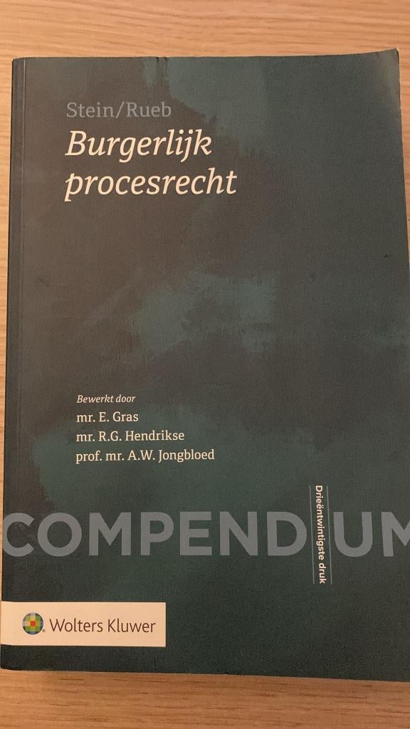 Burgerlijk procesrecht (Compendum 23), Boeken, Studieboeken en Cursussen, Nieuw, Ophalen of Verzenden, WO, Gamma