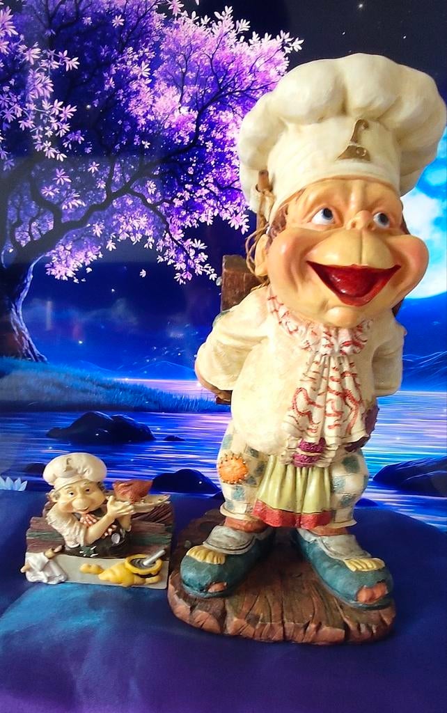 Prachtig beeld en beeldje van Laaf, Verzamelen, Efteling, Ophalen of Verzenden, Zo goed als nieuw, Beeldje of Poppetje