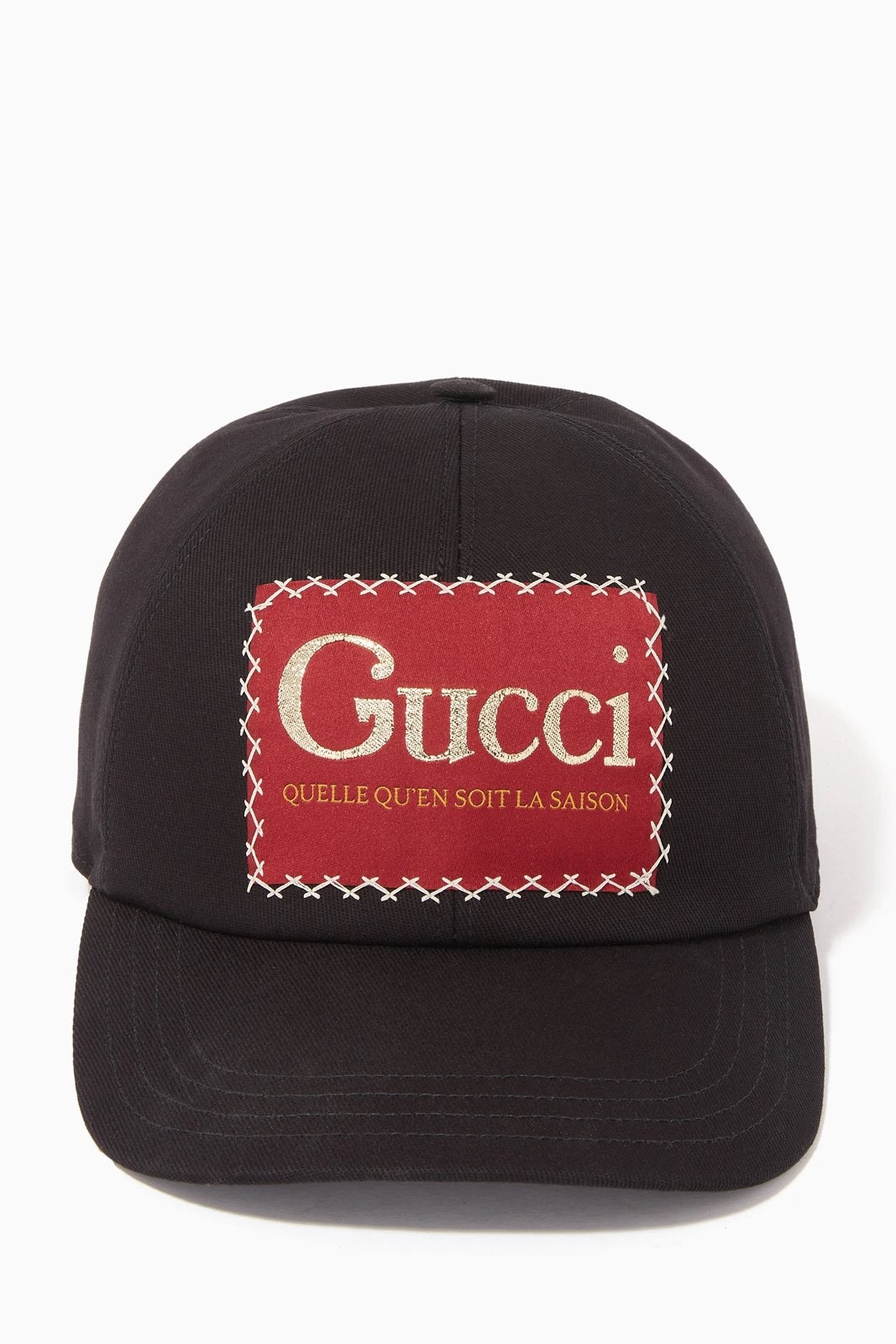 Gucci pet hat nieuw zwart rood logo designer, Ophalen of Verzenden, Nieuw, 57 cm (M, 7⅛ inch) of minder, Pet
