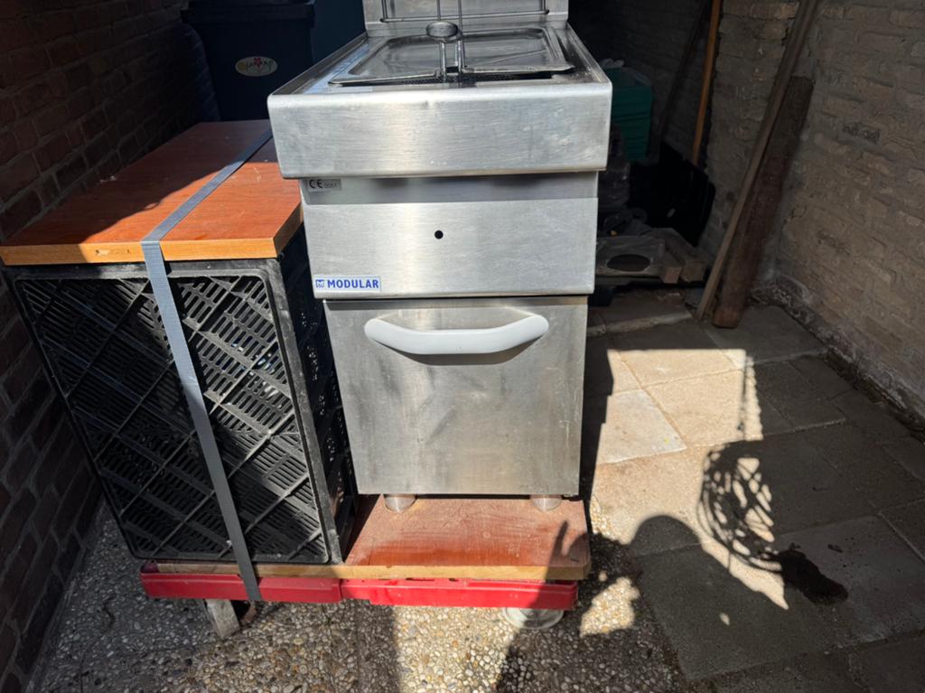Modular Fun 700 gas friteuse 400 mm 13 liter propaan, 4 liter of meer, Ophalen, Zo goed als nieuw