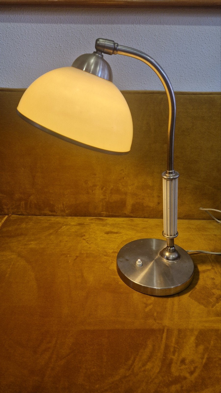 Art Deco bureaulamp - metaal en kunststof, Ophalen of Verzenden