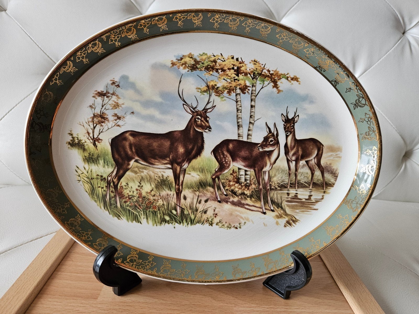 Weatherby Hanley England Royal Falcon Ware ovale bord, Ophalen of Verzenden