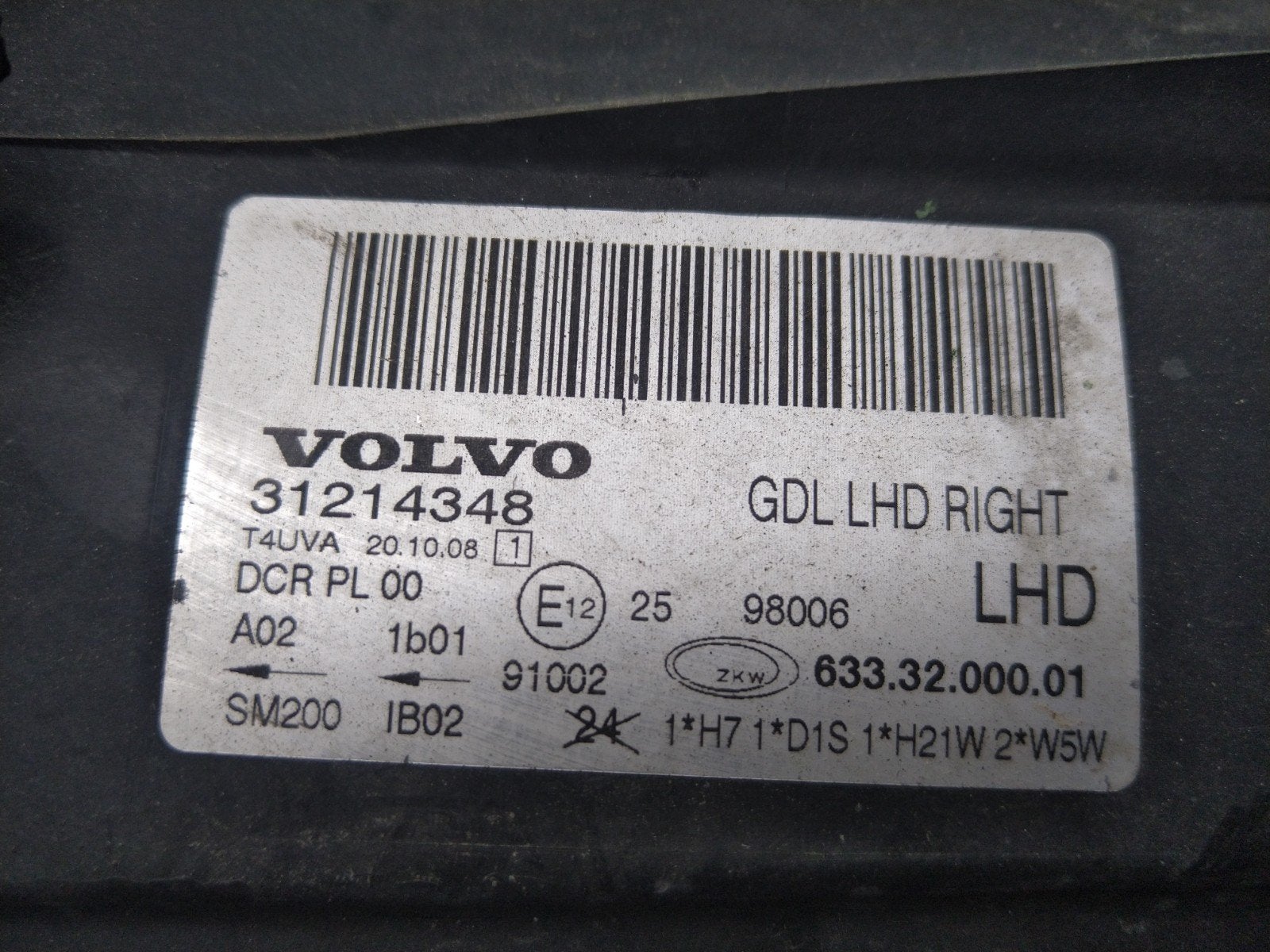 Xenon koplamp Volvo v 70 2008, Ophalen of Verzenden, Gebruikt, Volvo